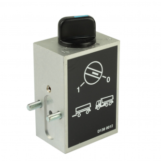 Pneumatic tipper joystick, car-trailer key M10x1 side connections